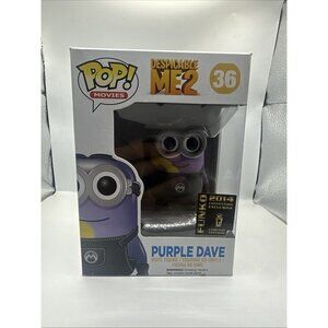 Funko Pop Movies #36 Purple Dave Despicable Me 2 Minion  2014 Exclusive